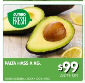 Jumbo Palta hass x un oferta