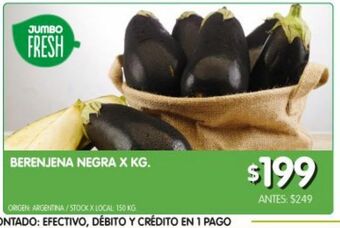Jumbo Berenjena negra x kg oferta