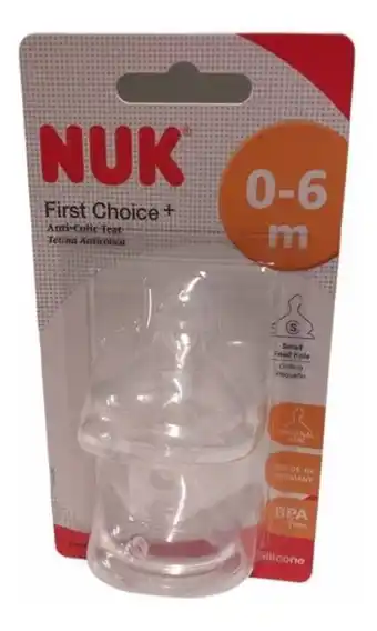 Creciendo Nuk repuesto tetina mamadera silicona fc plus 1s 0-6m 709244 oferta