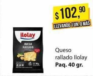 Supermercados Damesco Queso rallado ilolay oferta