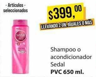 Supermercados Damesco Shampoo o acondicionador sedal oferta