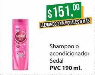 Supermercados Damesco Shampoo o acondicionador sedal oferta