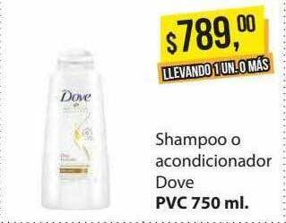 Supermercados Damesco Shampoo o acondicionador dove oferta
