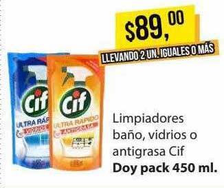 Supermercados Damesco Limpiadores baño vidrios o antigrasa cif oferta