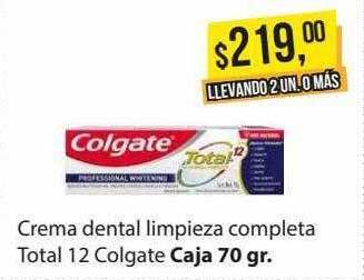 Supermercados Damesco Crema dental limpieza completa total 12 colgate oferta