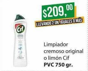 Supermercados Damesco Limpiador cremoso original o limón cif oferta