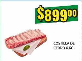 Supermercados Damesco Costilla de cerdo oferta