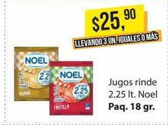 Supermercados Damesco Jugos rinde noel oferta
