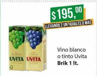 Supermercados Damesco Vino blanco o tinto uvita oferta
