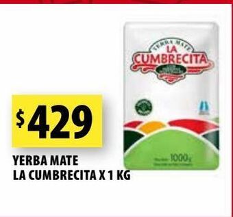 Punto Mayorista Yerba mate la cumbrecita x 1 kg oferta