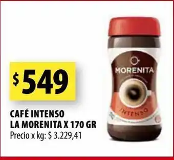 Punto Mayorista Café intenso la morenita x 170 gr oferta