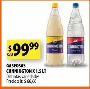Punto Mayorista Gaseosas cunnington x 1.5 lt distintas variedades oferta