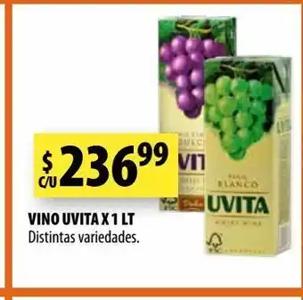 Punto Mayorista Vino uvita x 1 lt distintas variedades. oferta