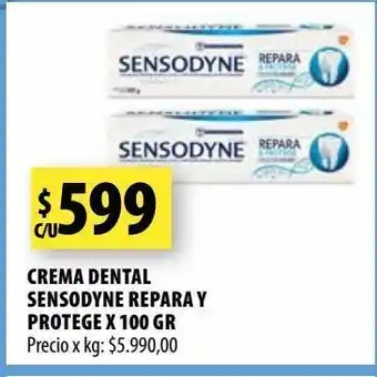 Punto Mayorista Crema dental sensodyne repara y protege x 100 gr oferta