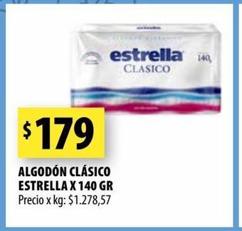 Punto Mayorista Algodón clásico estrella x 140 gr oferta
