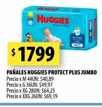 Punto Mayorista Pañales huggies protect plus jumbo oferta