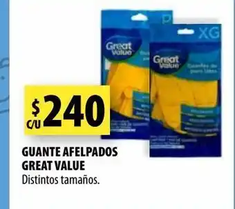 Punto Mayorista Guante afelpados great value distintos tamaños. oferta