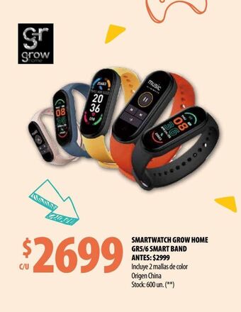 Punto Mayorista Smartwatch grow home gr5/6 smart band oferta
