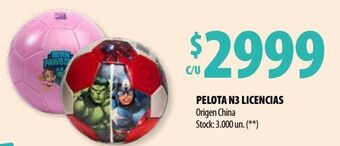 Punto Mayorista Pelota n3 licencias oferta