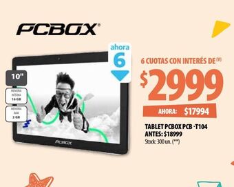 Punto Mayorista Tablet pcbox pcb -t104 oferta