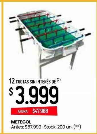 Changomas Metegol oferta