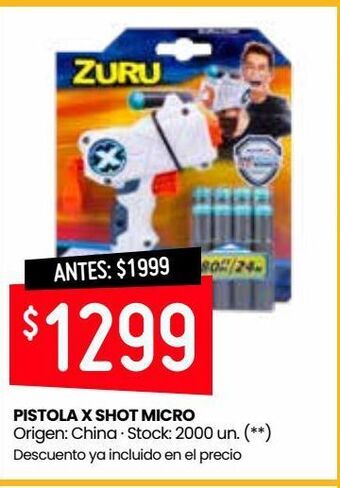 Changomas Pistola x shot micro oferta