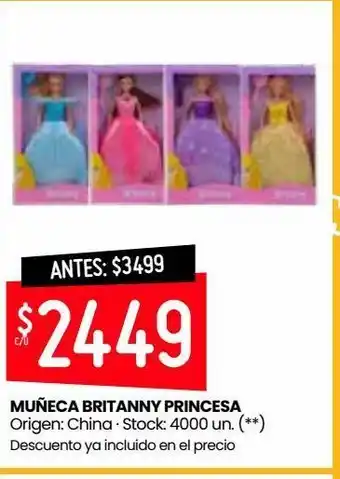 Changomas Muñeca britanny princesa oferta