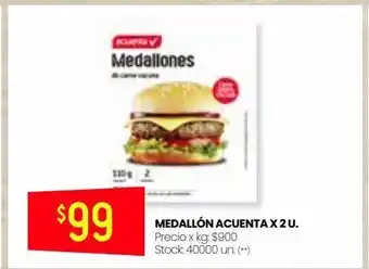 Changomas Medallón acuenta x 2 u oferta