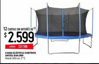 Changomas Cama elástica 3 metros oferta