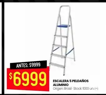 Changomas Escalera 5 peldaños aluminio oferta