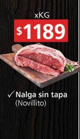Supermercados Aiello Nalga sin tapa novillito oferta