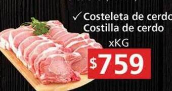 Supermercados Aiello Costeleta de cerdo costilla de cerdo oferta