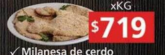 Supermercados Aiello Milanesa de cerdo oferta
