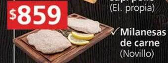 Milanesas de carne novillo