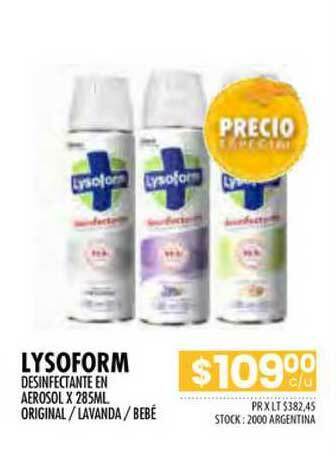 Lysoform Desinfectante En Aerosol Original Lavanda Bebe Oferta En Pigmento
