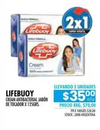 Pigmento Lifebuoy Cream Antibacterial Jabón De Tocador oferta