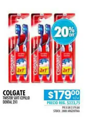 Pigmento Colgate Twister Soft Cepillo Dental oferta