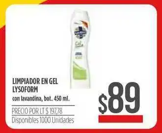 Supermercados Vea Limpiador En Gel Lysoform 450ml oferta