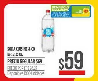 Supermercados Vea Soda Cuisine & Co oferta