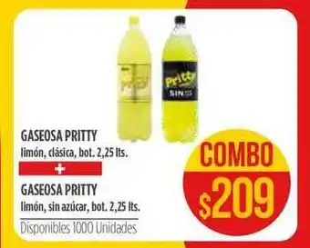 Supermercados Vea Gaseosa Pritty Limón Clásica + Gaseosa Pritty Limón Sin Azúcar oferta
