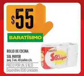 Supermercados Vea Rollo De Cocina Sol Mayor Baratísimo oferta