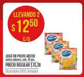 Supermercados Vea Jugo En Polvo Arcor 20grs oferta