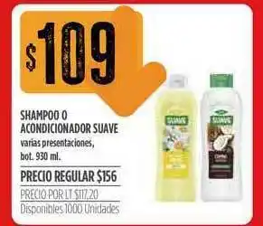 Supermercados Vea Shampoo Acondicinador Suave 930ml oferta