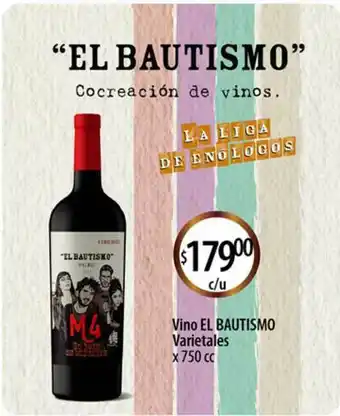Supermercados Toledo Vino El Bautismo Varietales x 750cc oferta