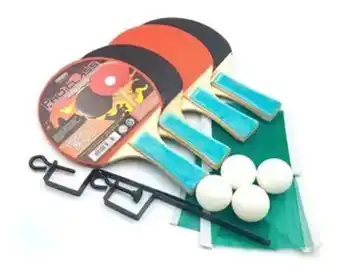 Kinderland Set de ping pong x 4 paletas 4 pelotas red soporte fd4440 oferta