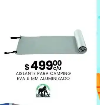 Aislante Para Camping Eva 6 Mm Aluminizado Silverback