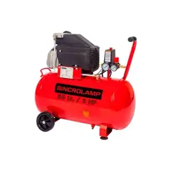 Compresor 50 litros 2hp 118psi sincrolamp