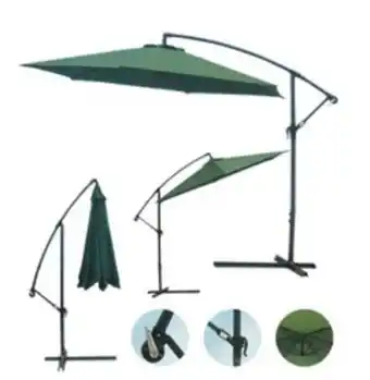 Maitess Sombrilla goodnice hws1712/3.0/v cantilever 3mts verde oferta