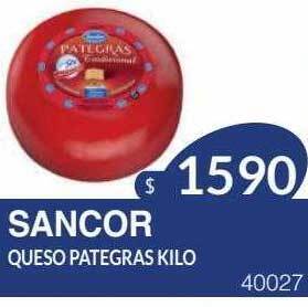 Masivos Sancor queso pategras kilo oferta