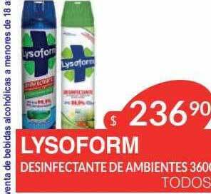 Masivos Lysoform desinfectante de ambientes oferta
